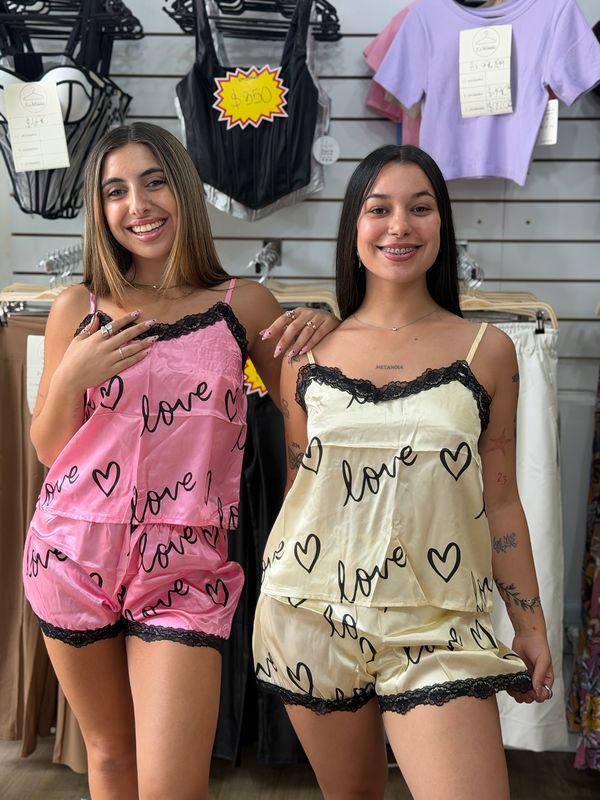 Conjunto pijama de lenceria