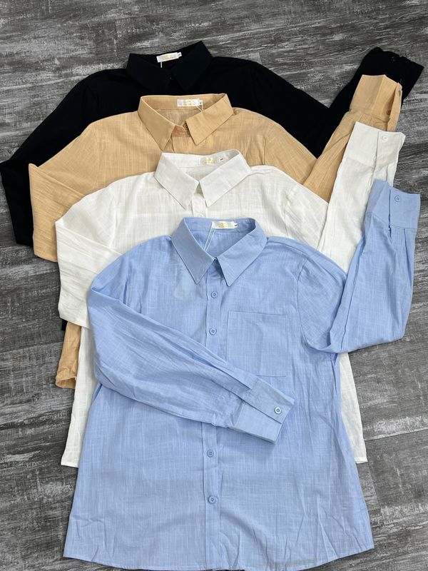 Camisa con manga larga de varios colores