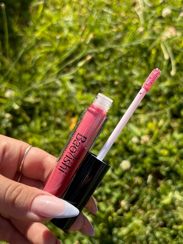 Labial gloss con brillitos