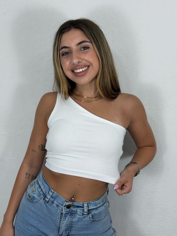 Top Asimetrico DaiIy de Doble Tela