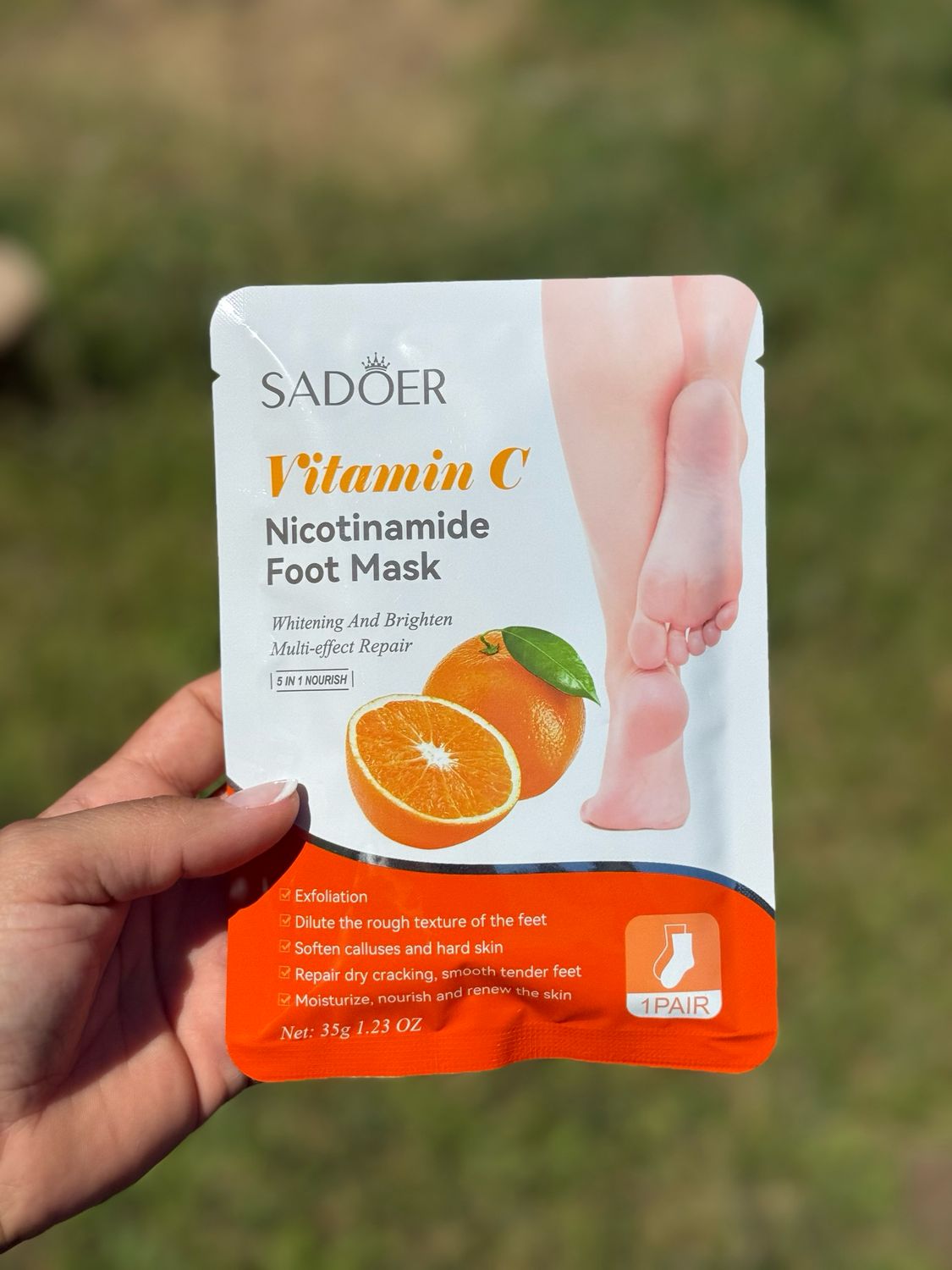 Mascarilla para pies Vitamina C