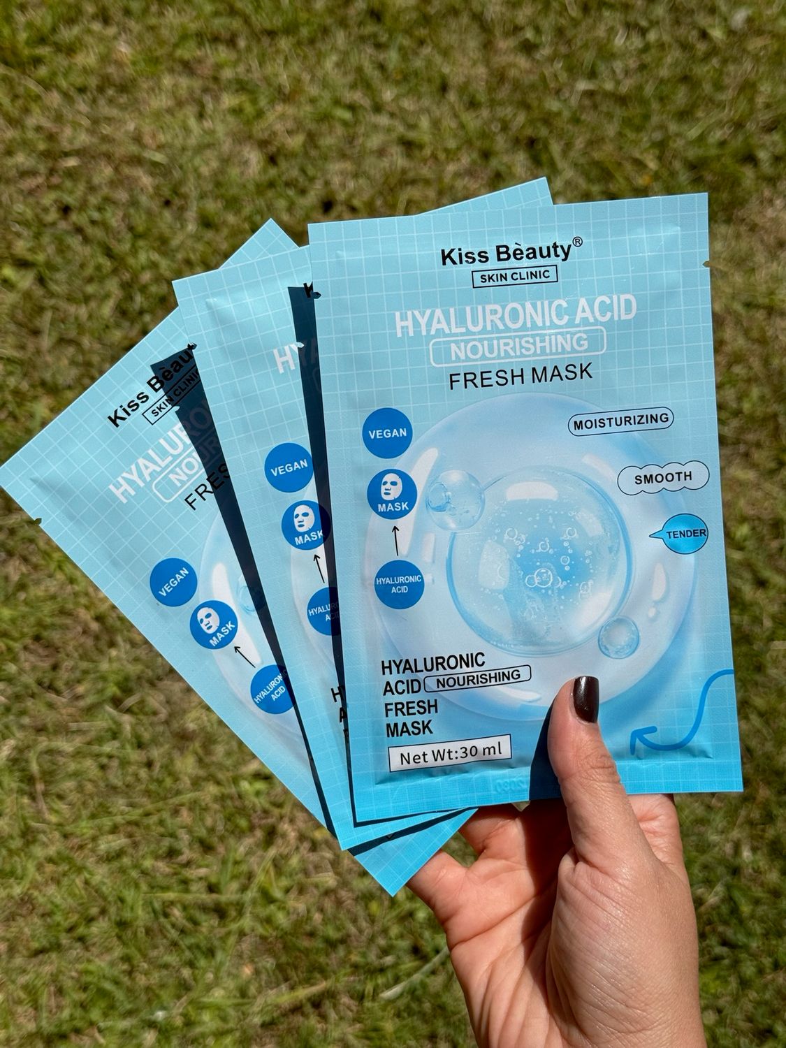 Mascarilla facial de acido hialuronico