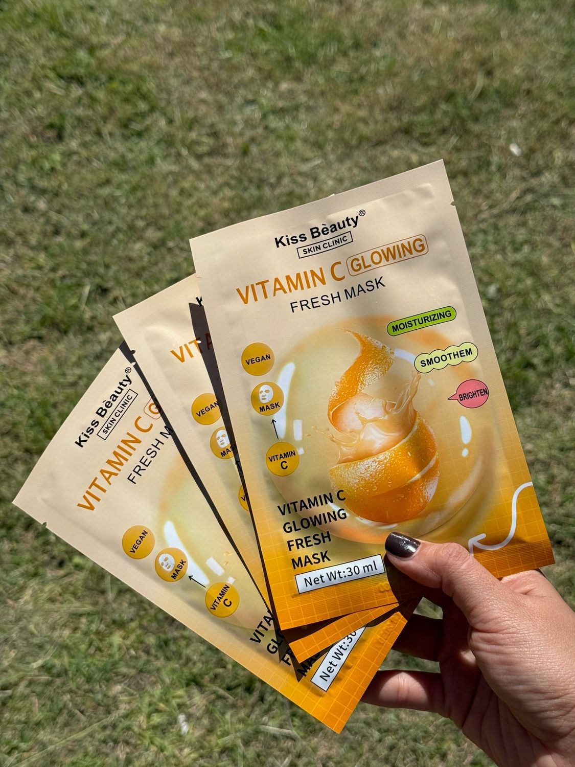 Mascarilla facial de vitamina C