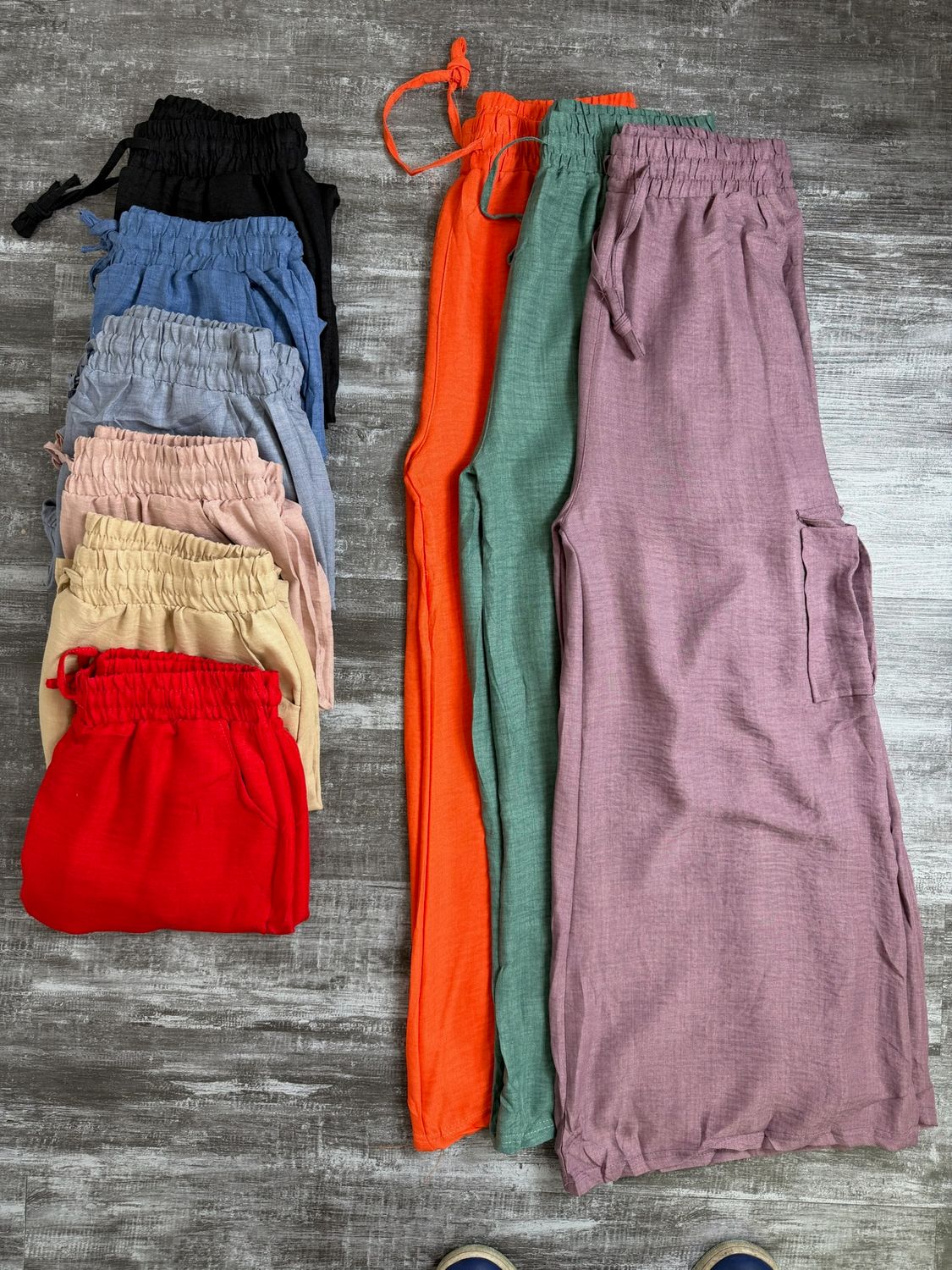 Palazo cargo por MAYOR($370 c/u Pack de 6 unidades )