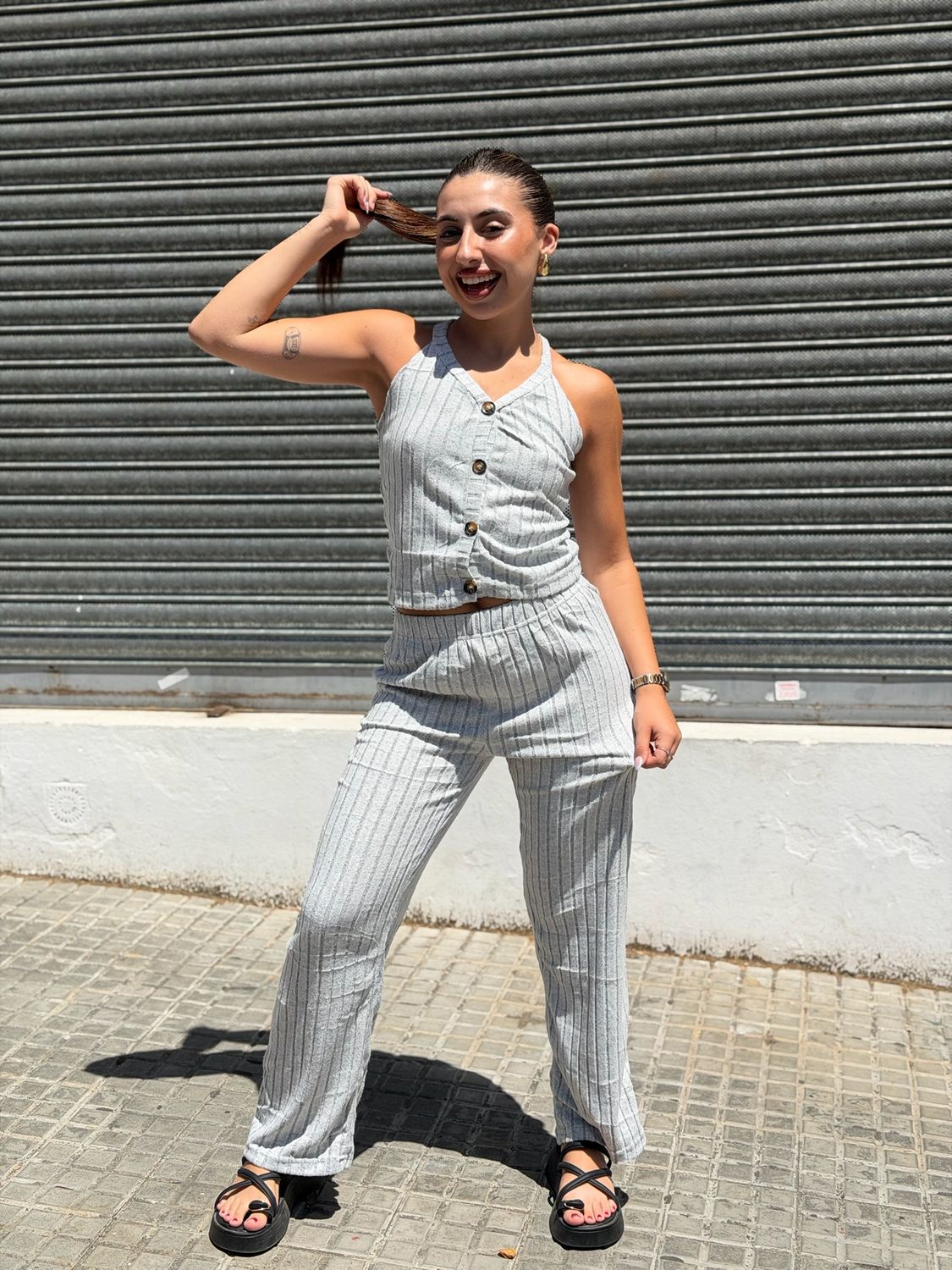 Conjunto de palazo y top