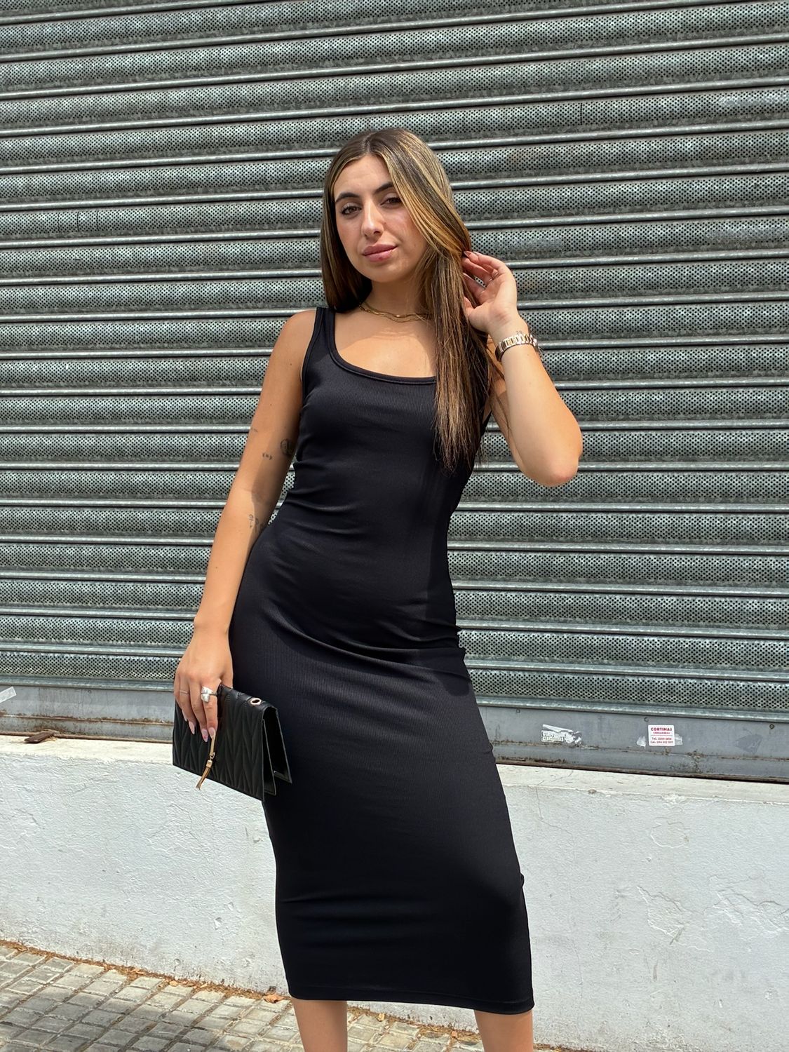 Vestido Verona en tela Morley Ribana