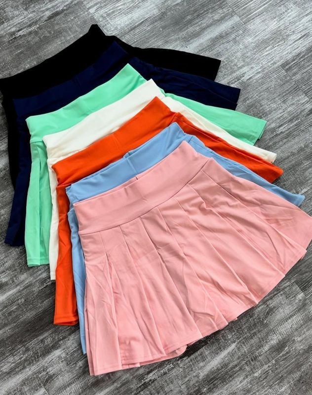 Pollera Short Tableada Deportiva