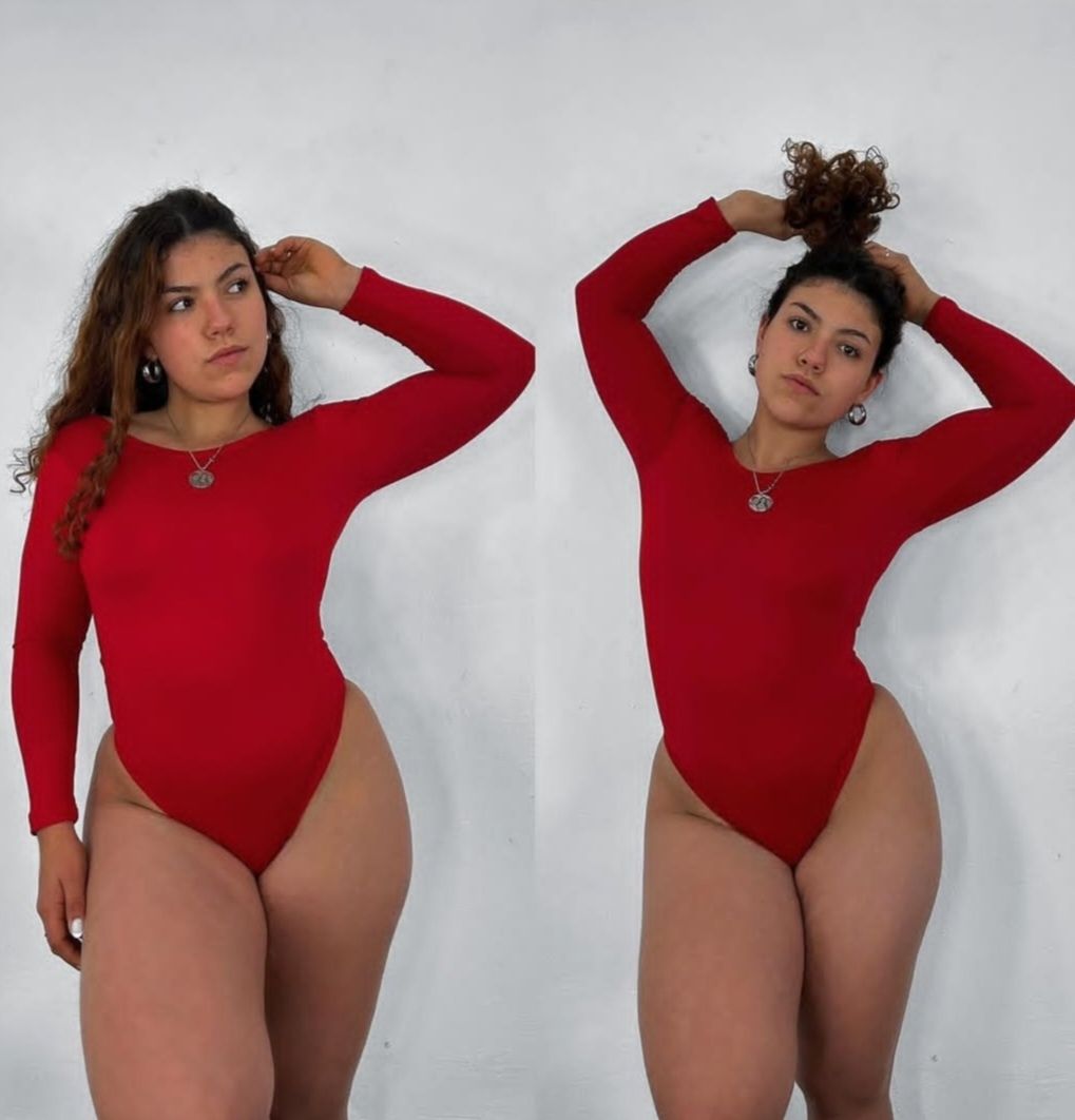 Body Manga Larga Con Espalda Baja