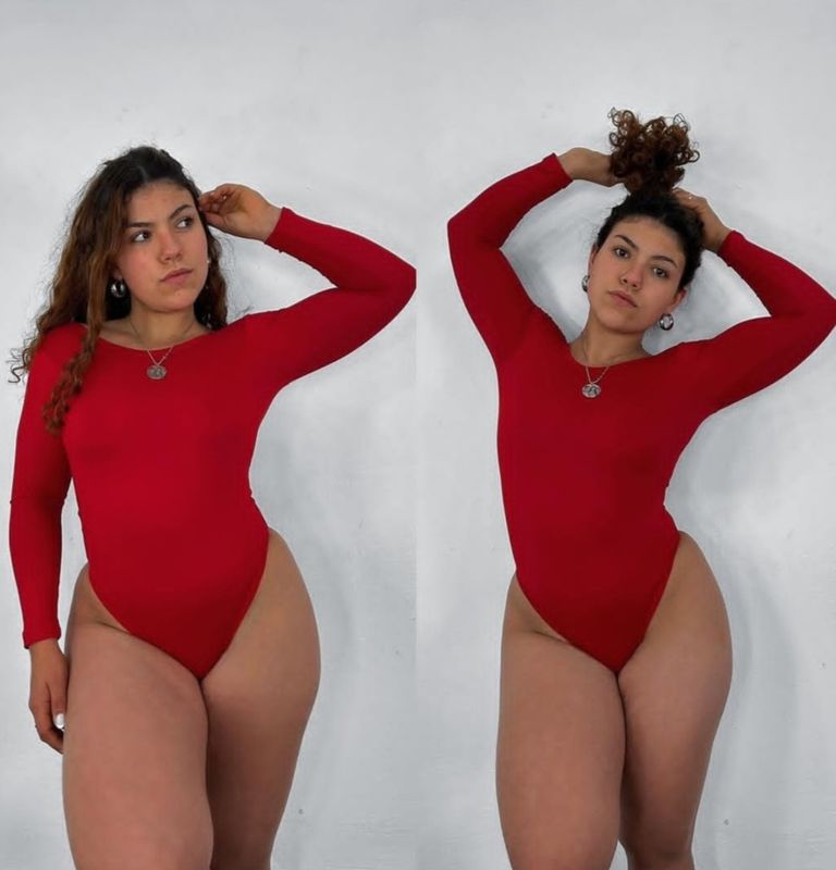 Body Manga Larga Con Espalda Baja Body Manga Larga Con Espalda Baja