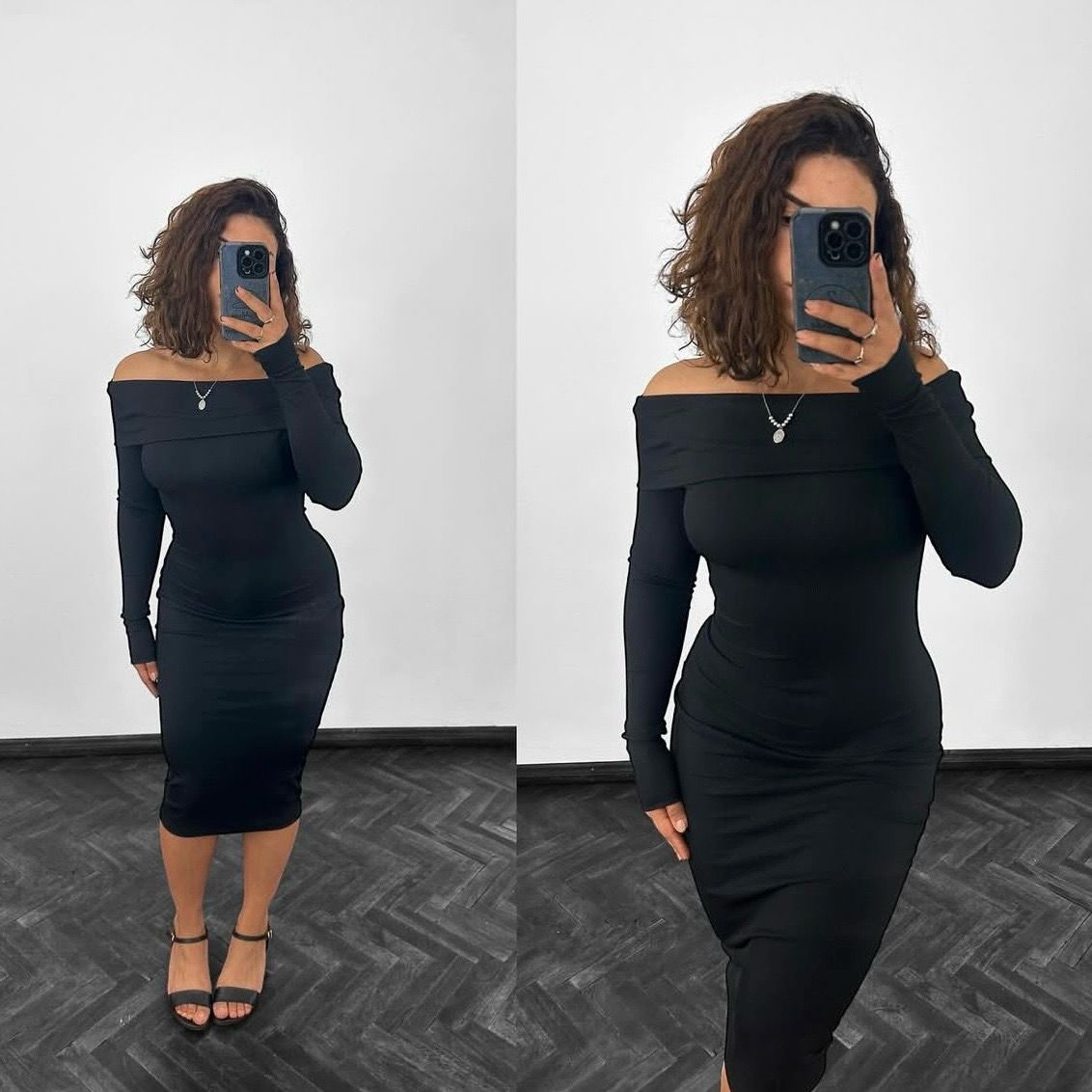 Vestido Bianca en morley ribana elastizado