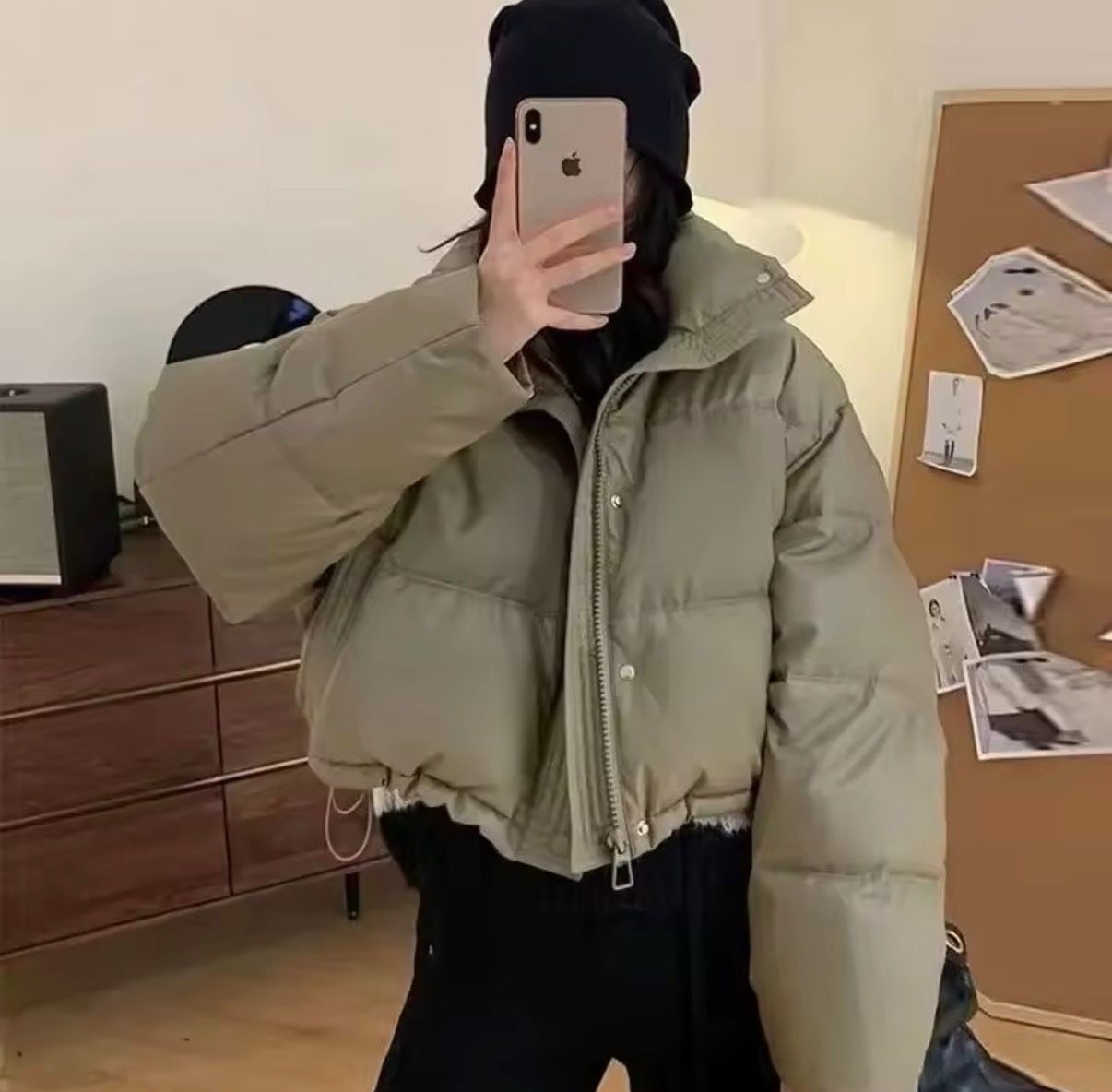 Campera puffer de pluma