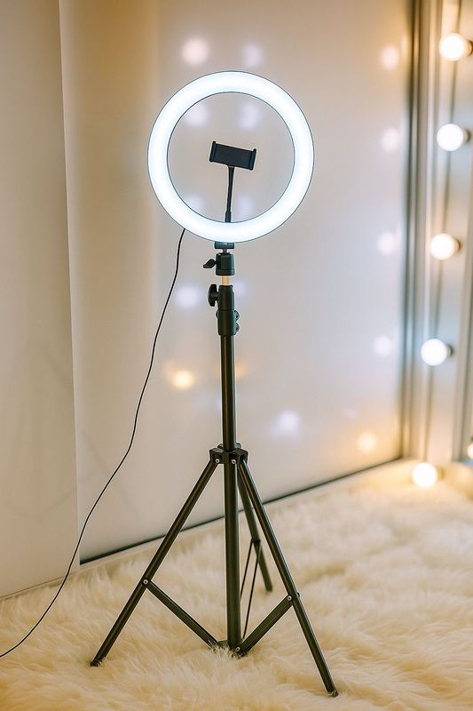 Aro de luz con tripode