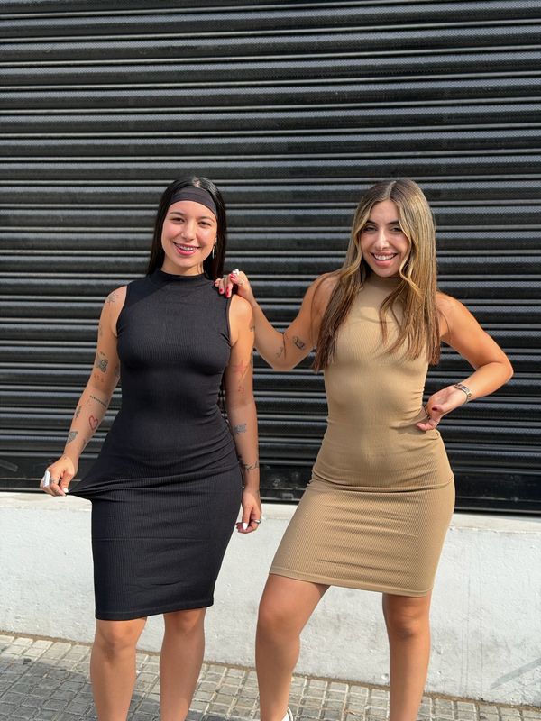 Vestido morley con cuello Vestido morley con cuello