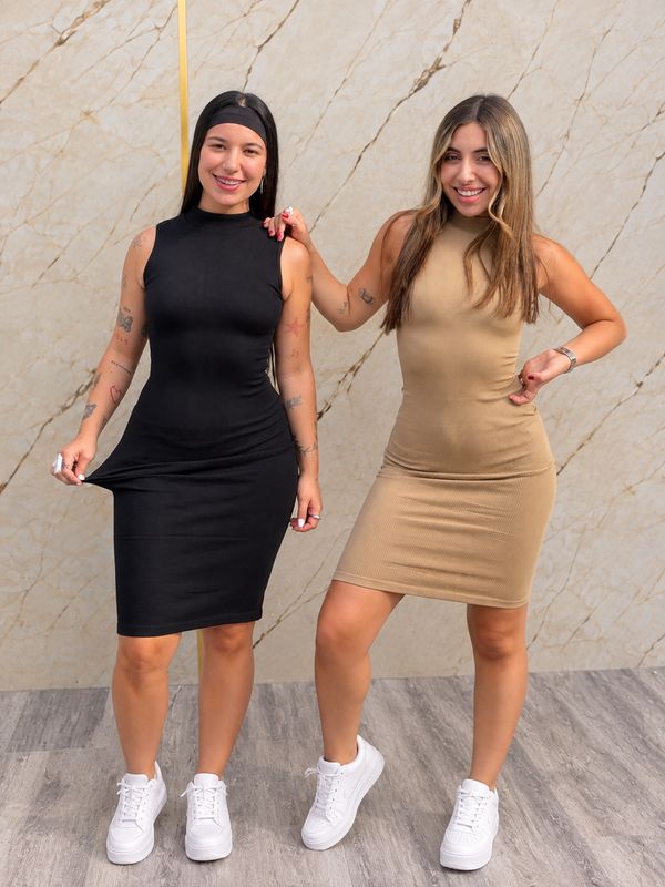 Vestido morley con cuello