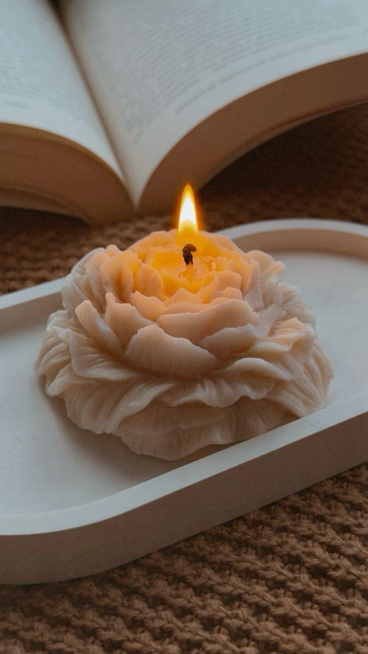 Vela para ambiente flor