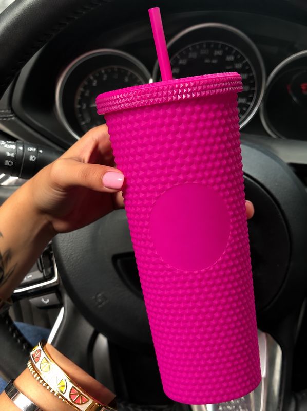 Vaso glastico grueso con sorbo de700ml