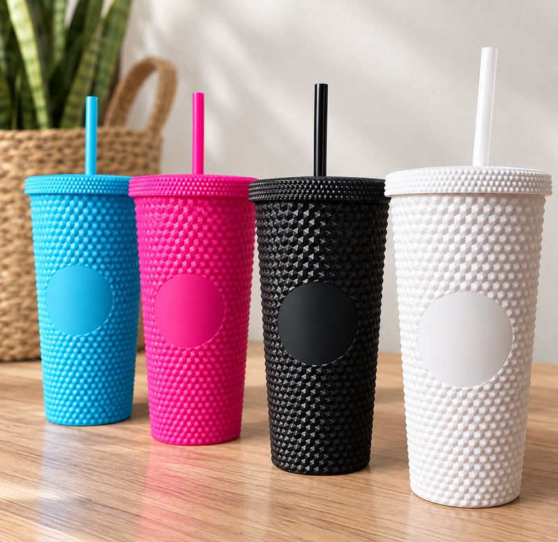 Vaso glastico grueso con sorbo de700ml Vaso glastico grueso con sorbo de700ml