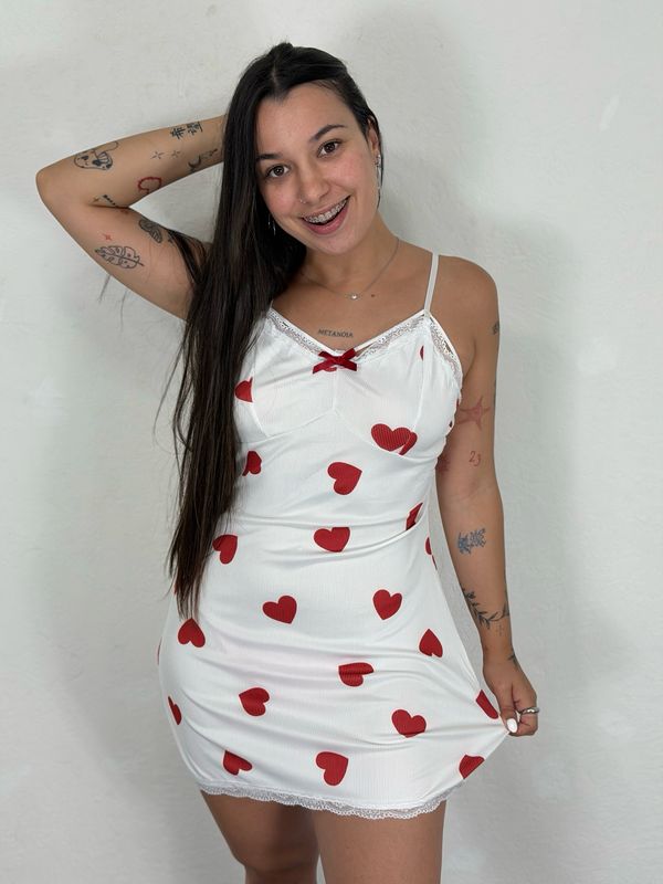 Vestido pijama Valentina por MAYOR ($190 c/u paquete de 6 unidades)