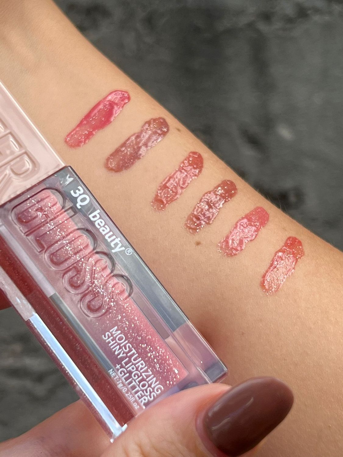 Labial Gloss con glitter