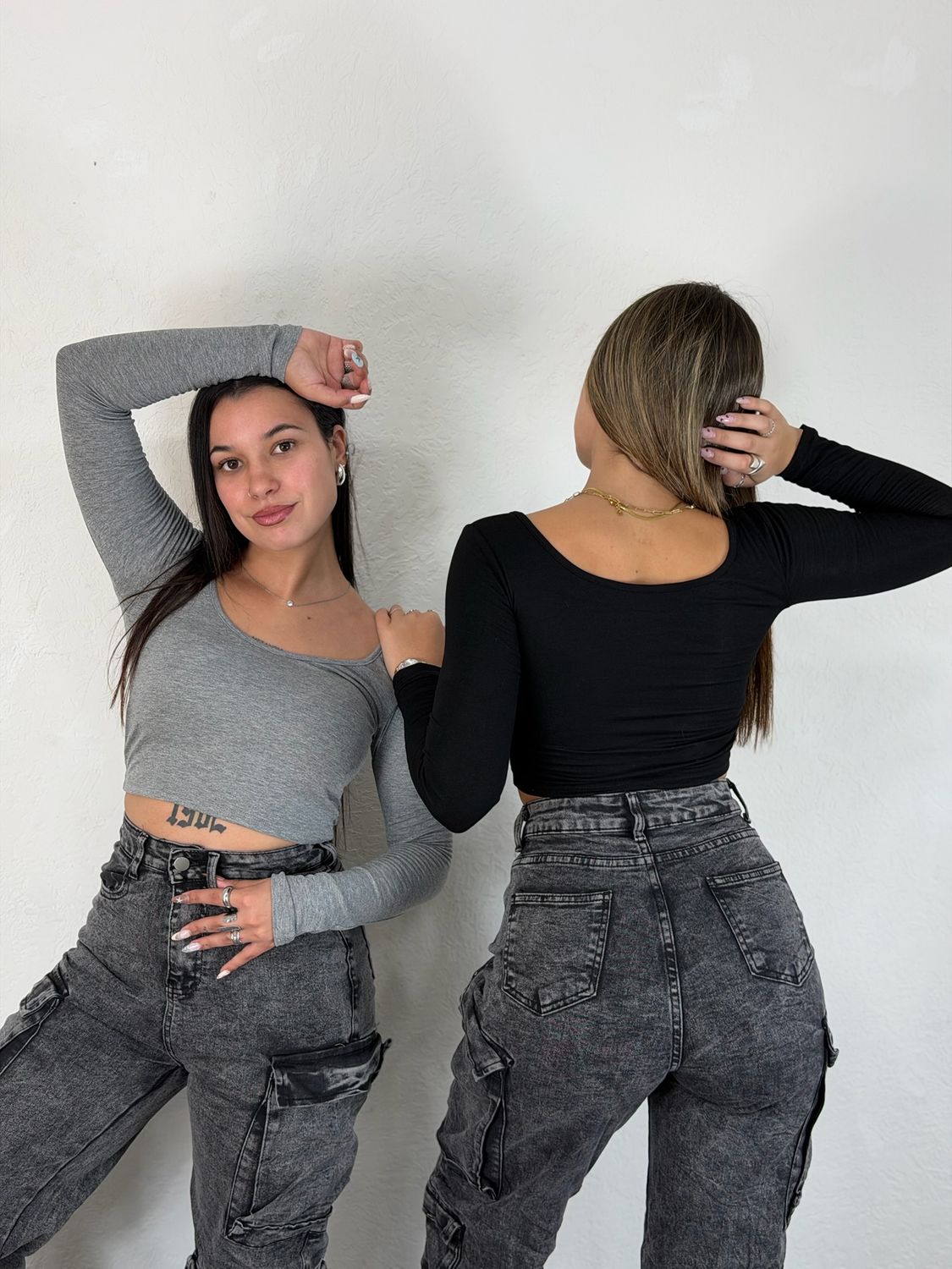 Remera manga larga con Push up