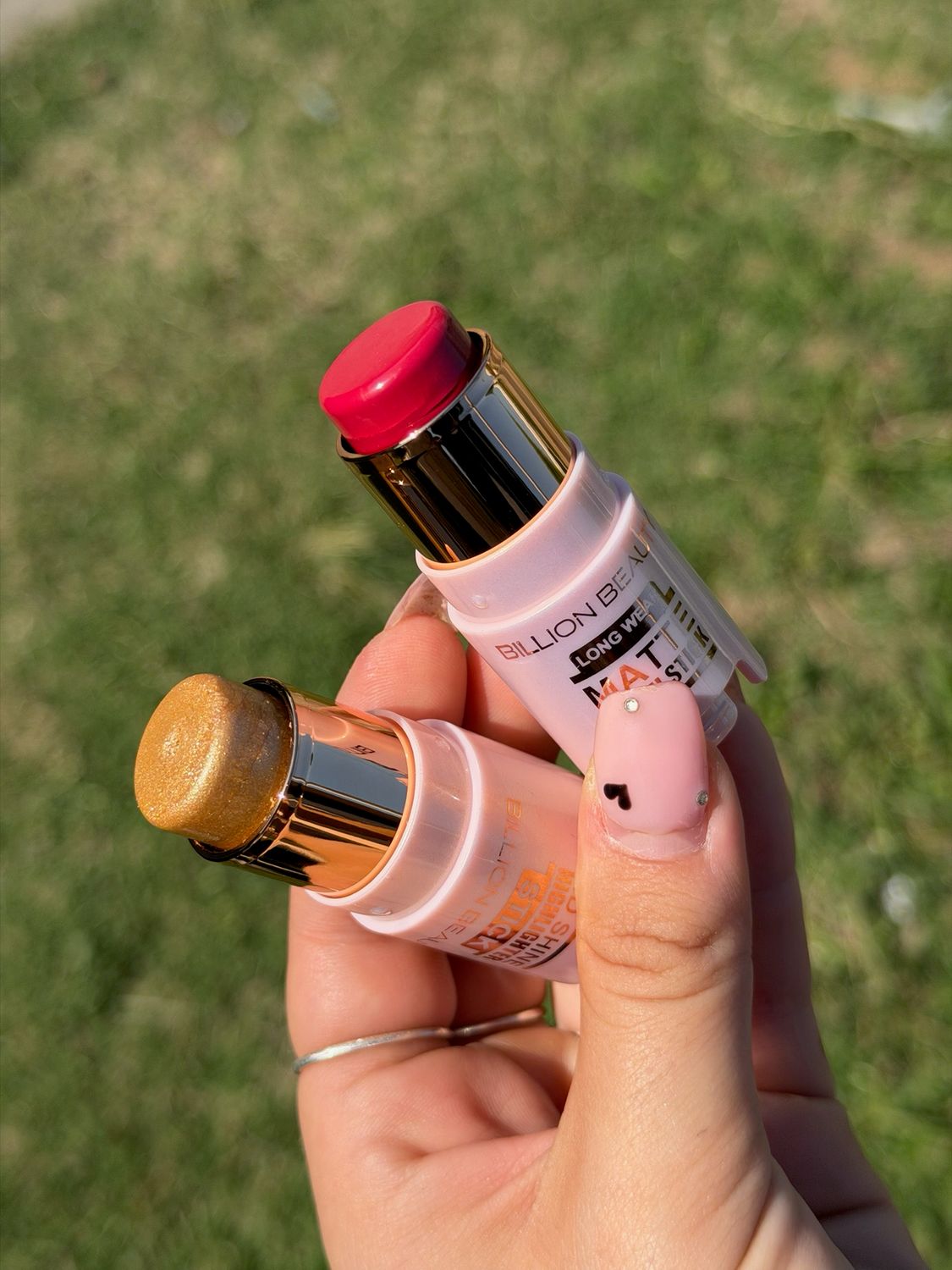 Iluminador y Rubor en barra