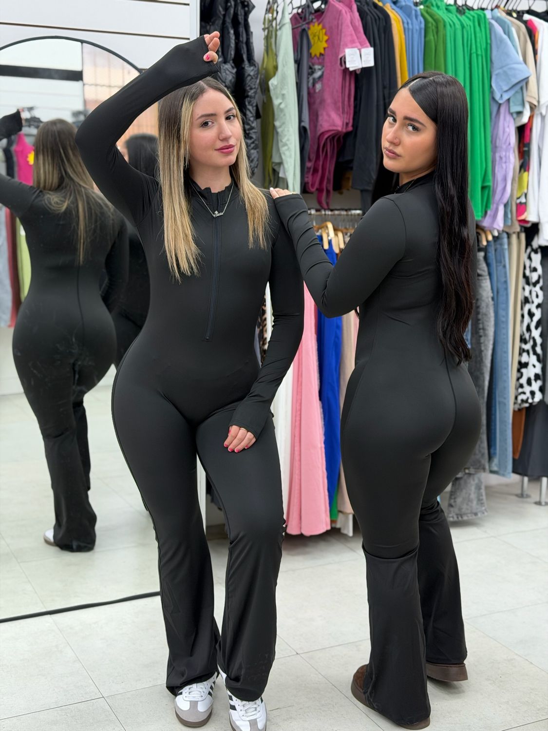 Catsuit Oxford con cierre delante