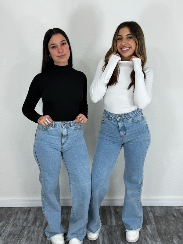 Body Manga Larga Cuello Alto Fanny