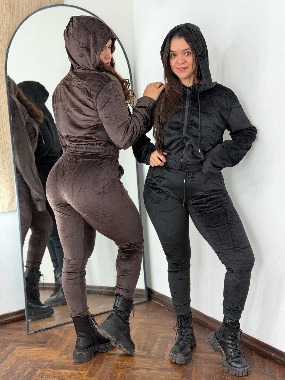 Conjunto con Campera y gorro Plush Celine
