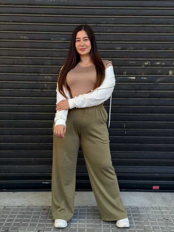 Pantalon Deportivo Wide Leg Freya