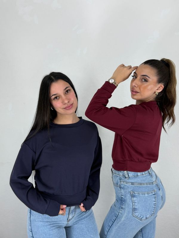 Buzo Cuello Redondo Lila