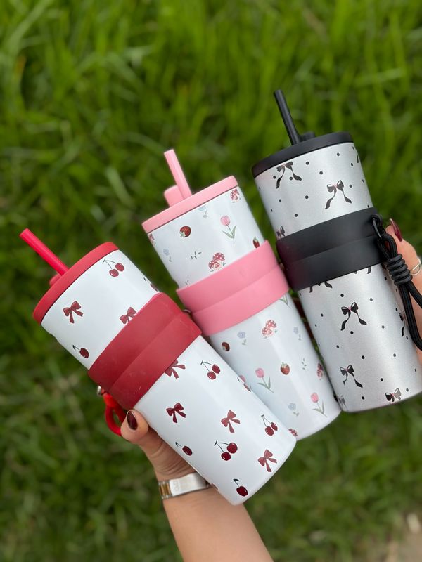 Vaso termico con sorbo y correa  700ml