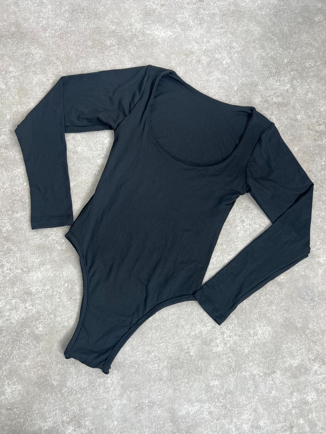 Body Monaco en tela Brush color negro