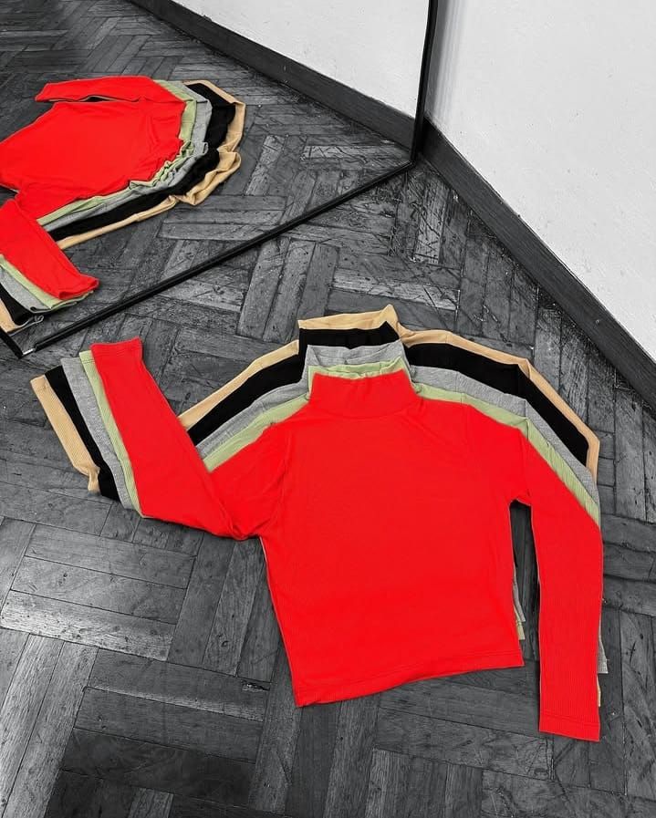 Polera basica de mangas largas