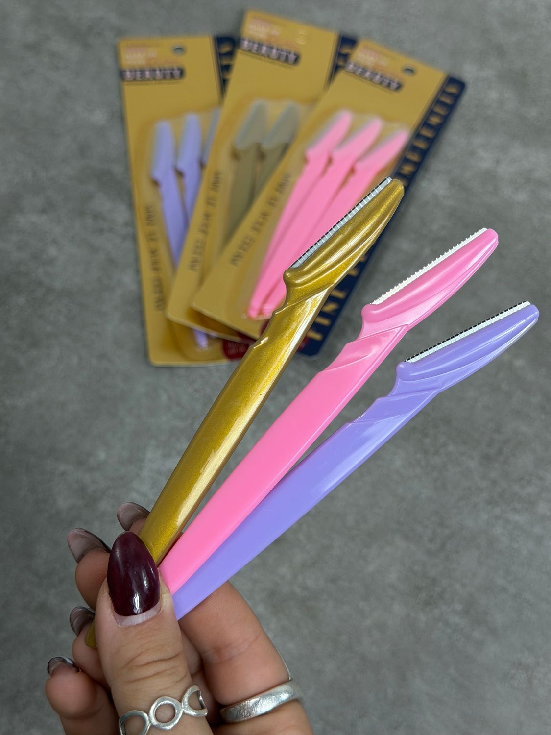 Set de 3 perfiladores para cejas por mayor ( Pack de 12 set de 3 a $40 c/u )