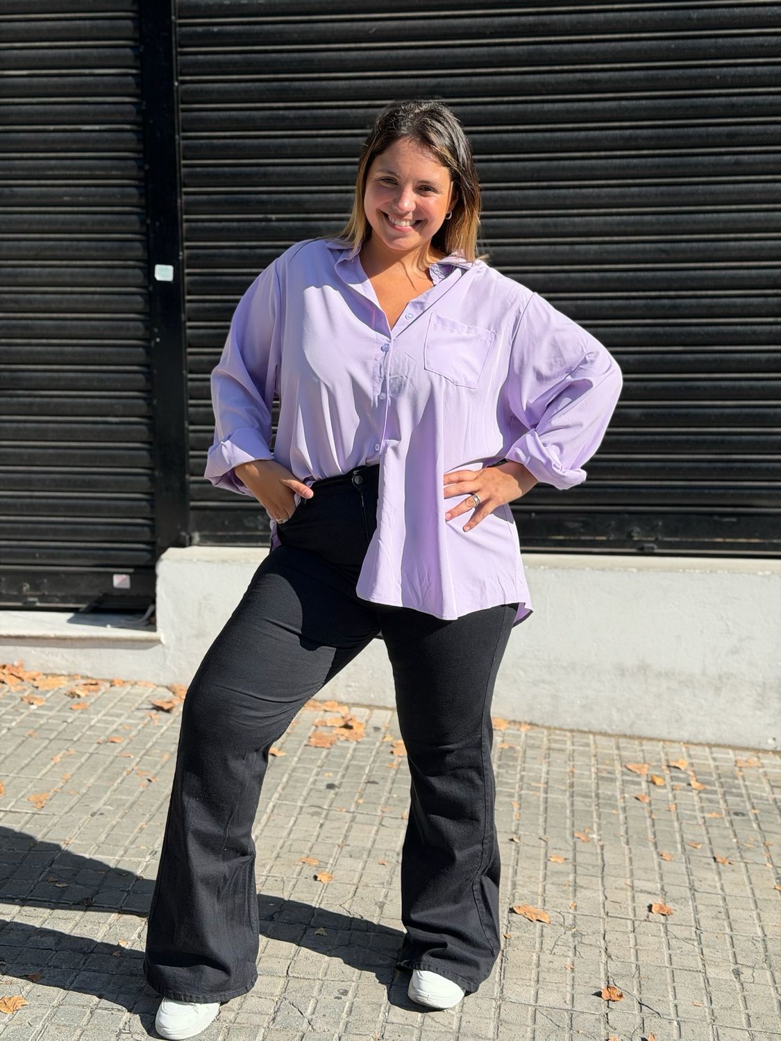 Camisa Oversize  Lisa por mayor ( Pack de 12 a $ 220 c/u ) - imagen
