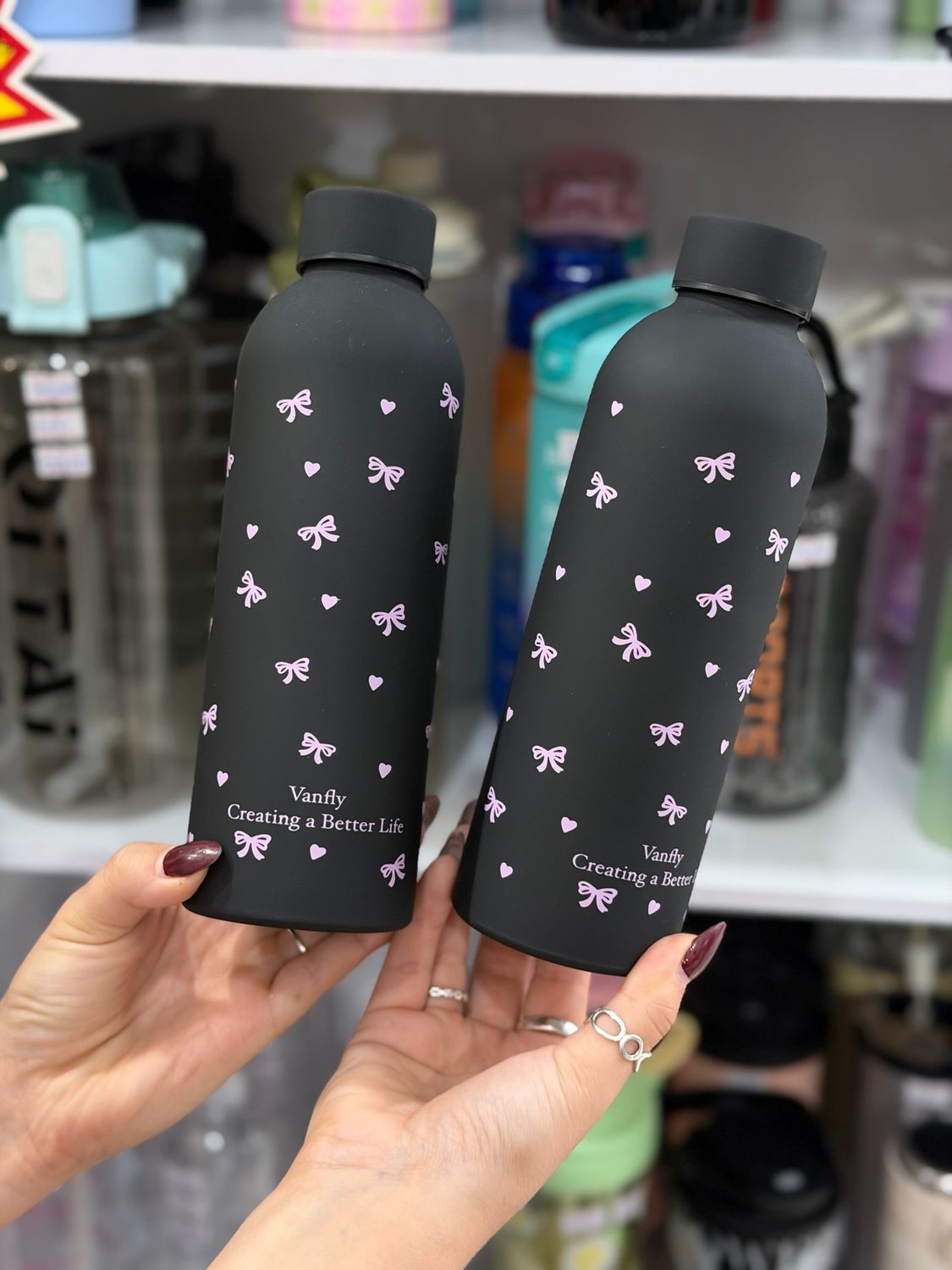 Botella termica con coquette por mayor ( Pack de 12 a $ 290 c/u ) - imagen