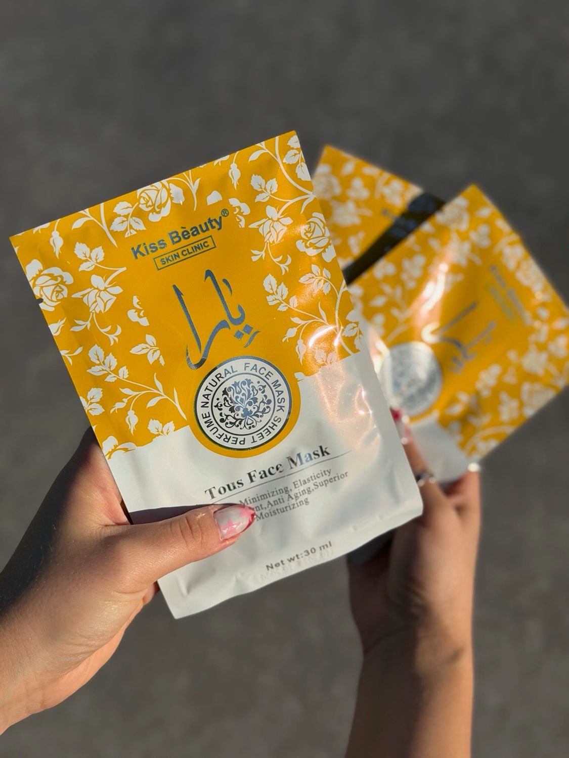 Mascarilla facial yellow