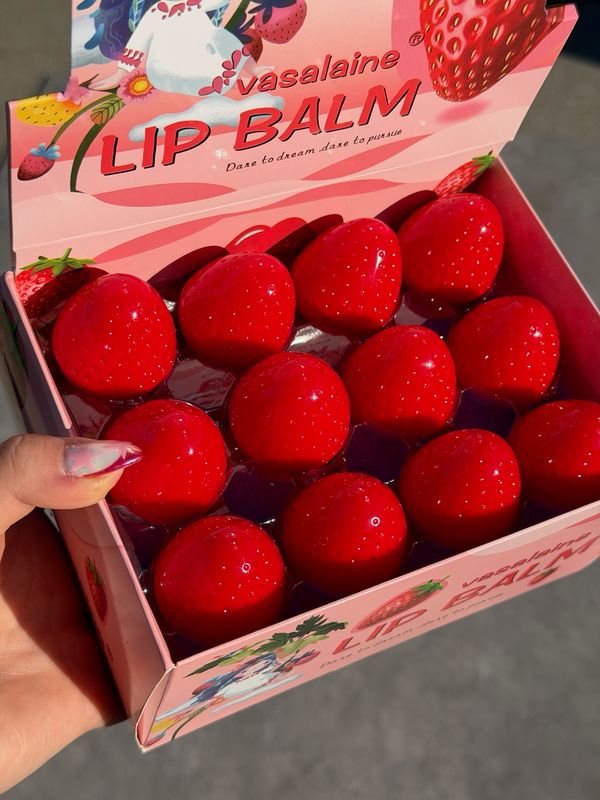 Balsamo para labios de frutilla