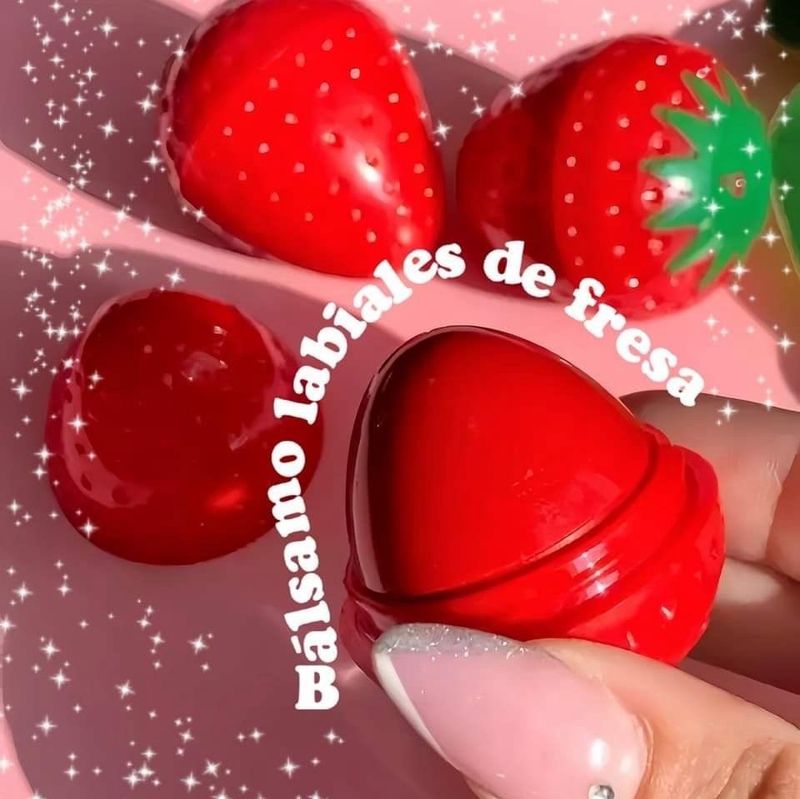 Balsamo para labios de frutilla