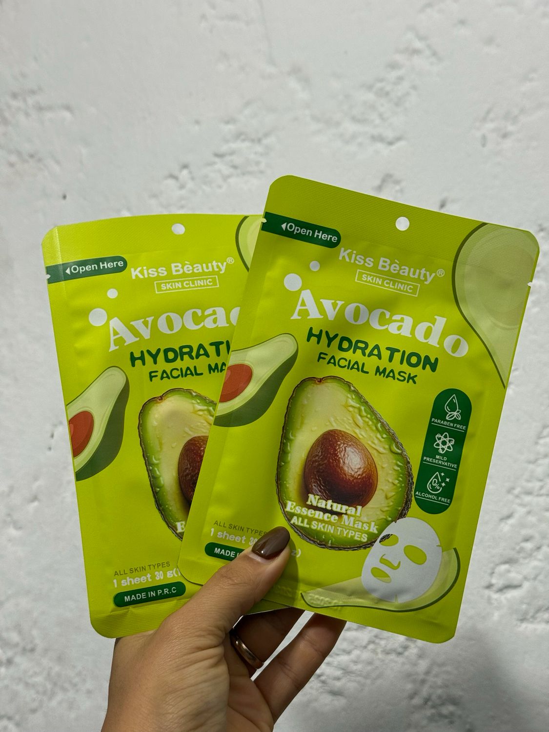 Mascarilla hidratante de avocado