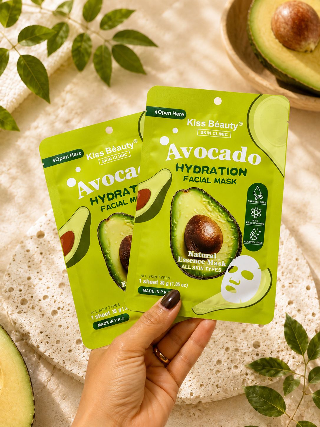 Mascarilla hidratante de avocado