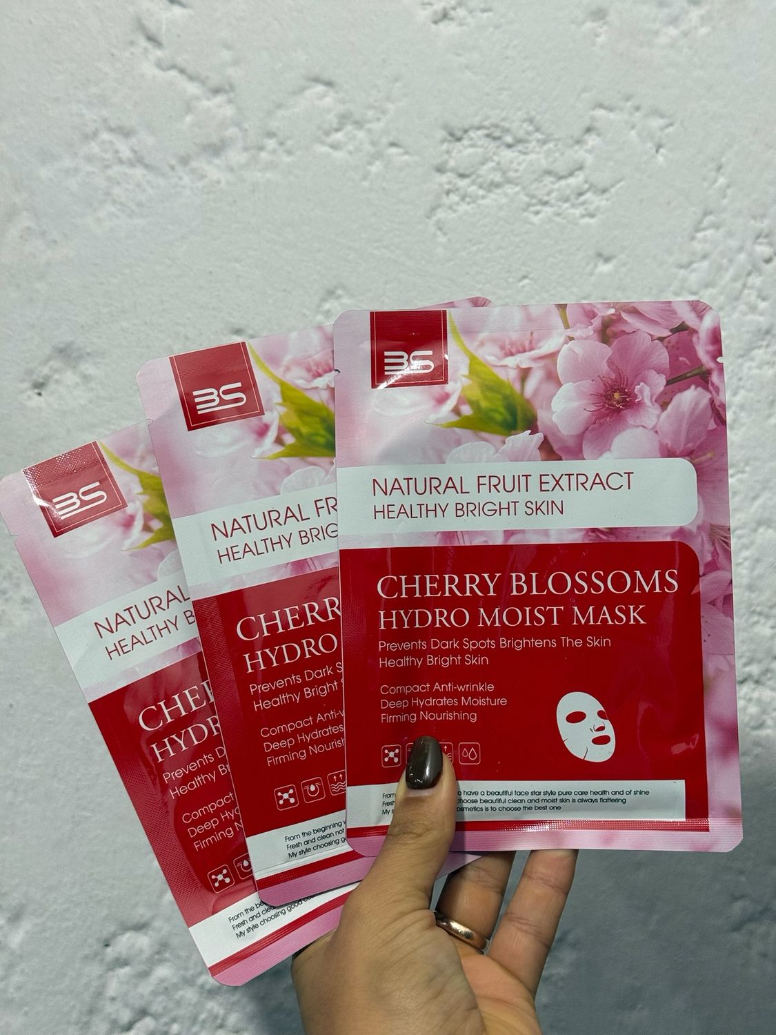 Mascarilla hidratante de flor de cerezo