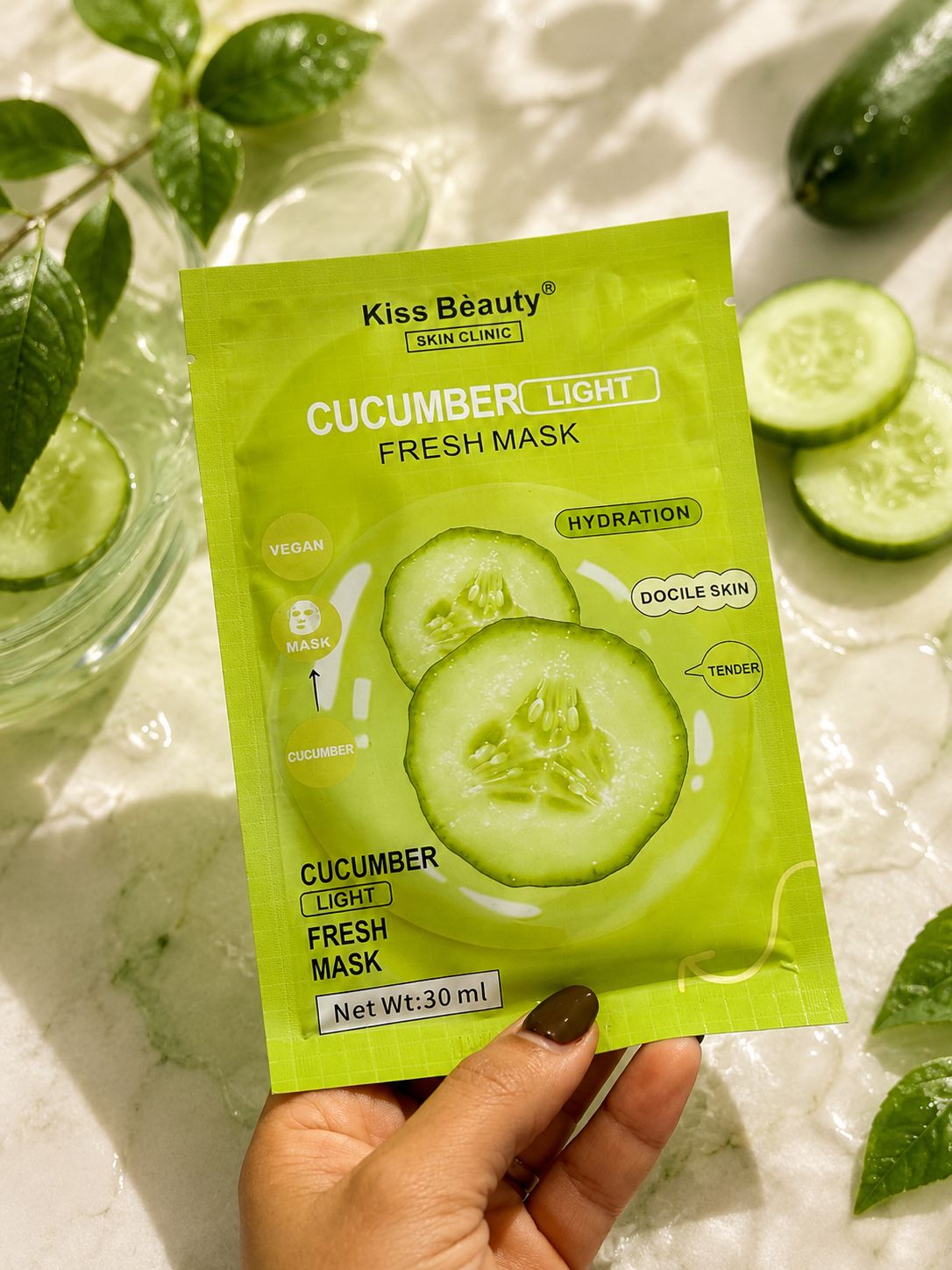 Mascarilla facial de pepino