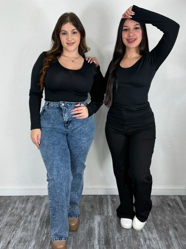 Jean con brillitos elastizado
