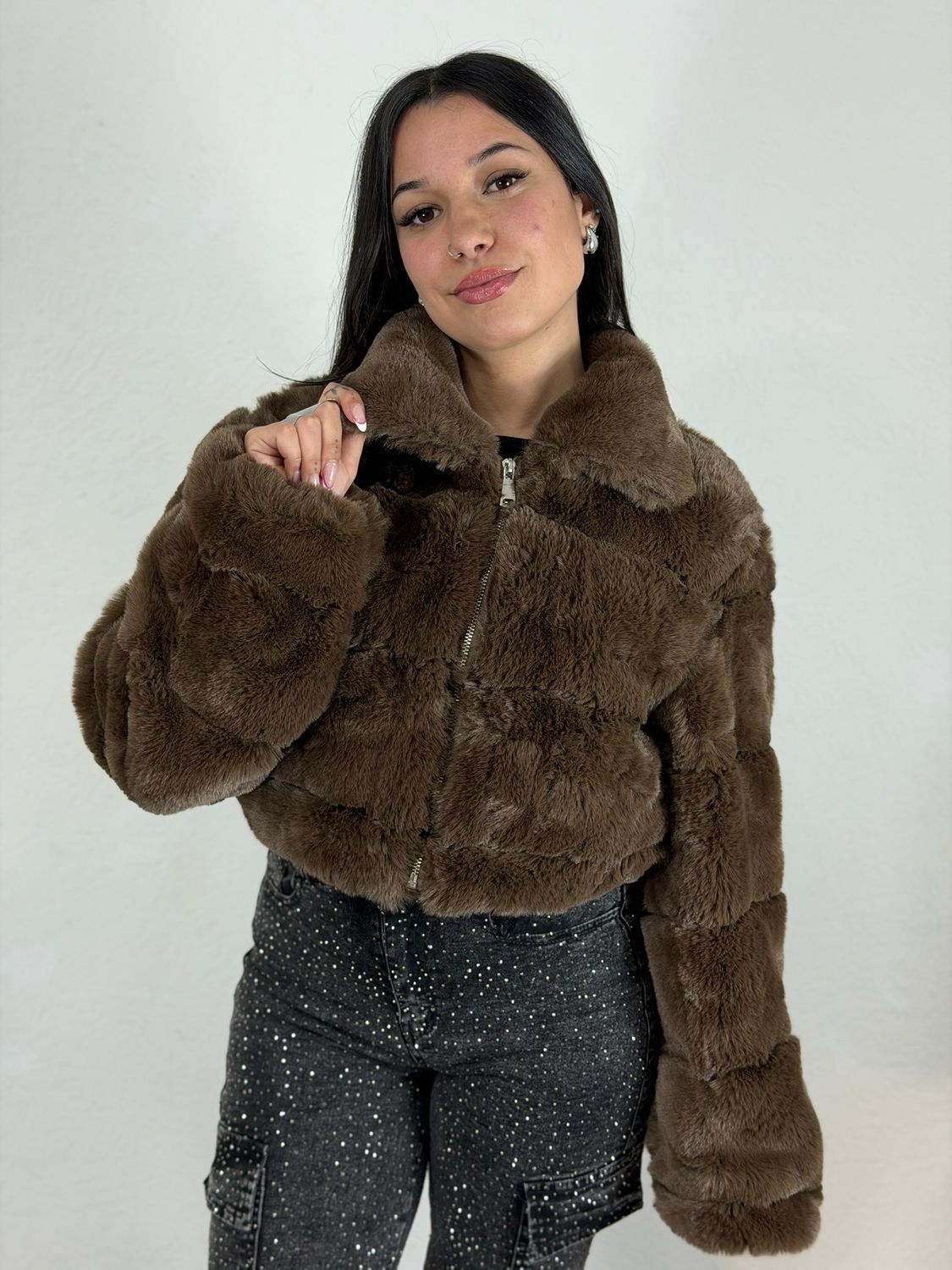 Campera Peludita Bomber