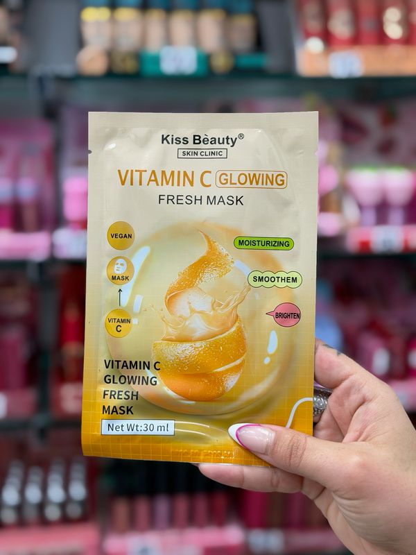 Mascarilla facial de vitamina c