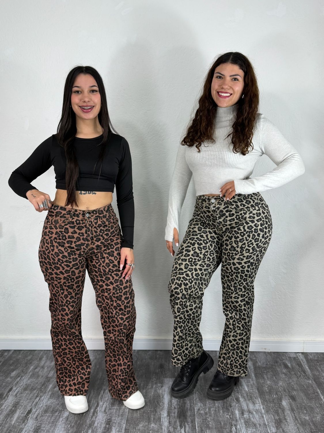 Jean wid leg animal print Jean wid leg animal print