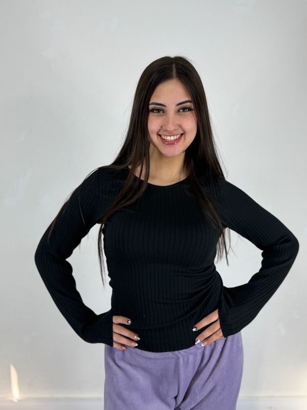 Remera termica morley negra