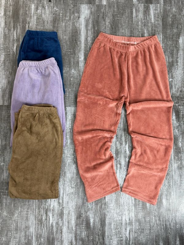Pantalon de pijama piel de durazno por mayor ($ 170 c/u paquete mínimo de 12 unidades)