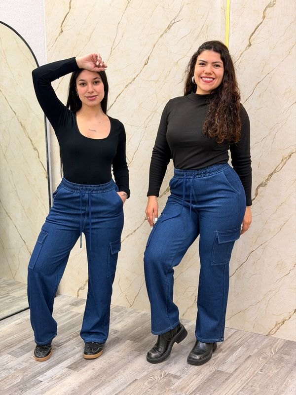 Pantalon cargo forrado